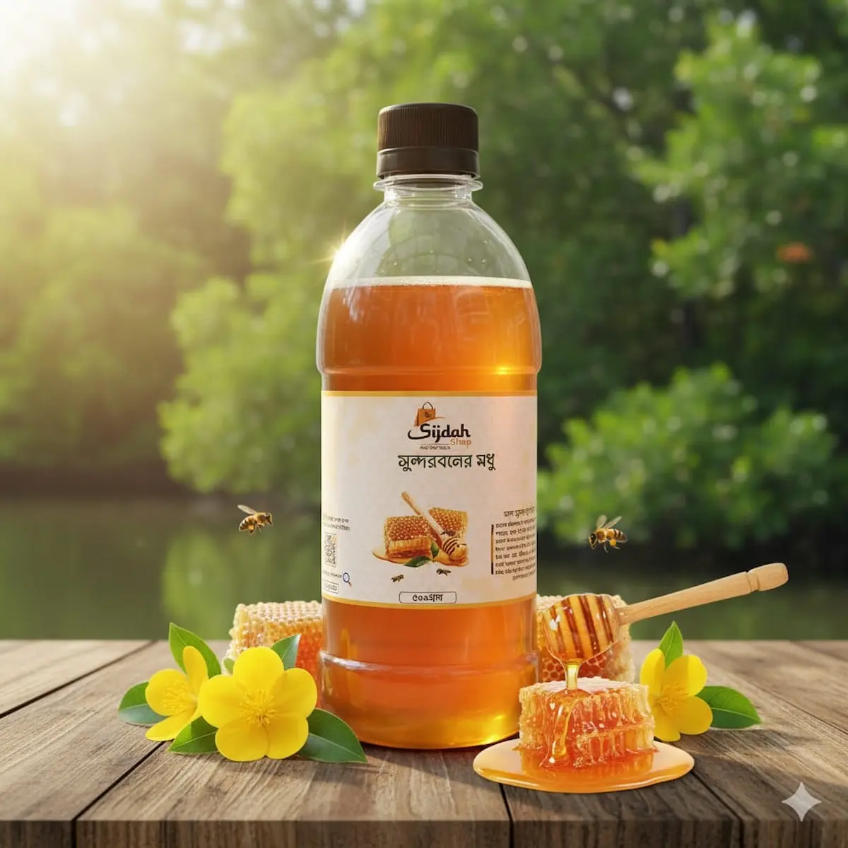 সুন্দরবনের খলিশা ফুলের মধু (৫০০গ্রাম)  – Kholisha Flower Honey (500gm)